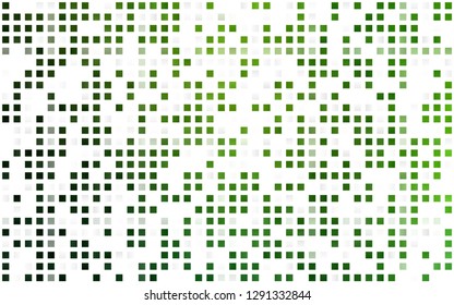 Light Green vector seamless layout with lines, rectangles. Rectangles on abstract background with colorful gradient. Design for textile, fabric, wallpapers.