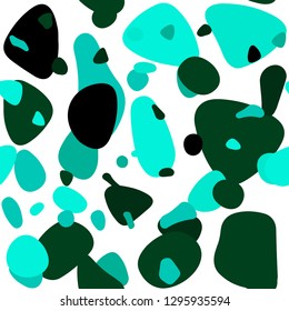 Light Green vector seamless layout with circle shapes. Blurred bubbles on abstract background with colorful gradient. Template for business cards, websites.