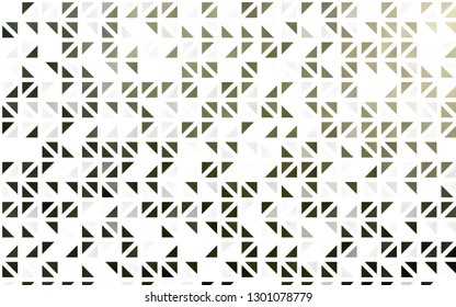 Light Green vector seamless layout with lines, triangles. Abstract gradient illustration with triangles. Pattern for design of fabric, wallpapers.