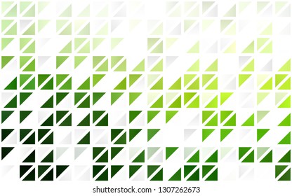 Light Green vector seamless layout with lines, triangles. Illustration with set of colorful triangles. Design for textile, fabric, wallpapers.