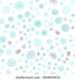 Light Green vector seamless natural abstract template. flowers on elegant natural pattern with gradient. Brand-new style for your business design.