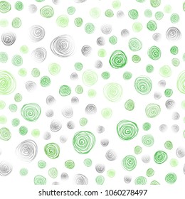Light Green vector seamless natural abstract pattern. flowers on elegant natural pattern with gradient. Pattern for colorful books and pages for kids.