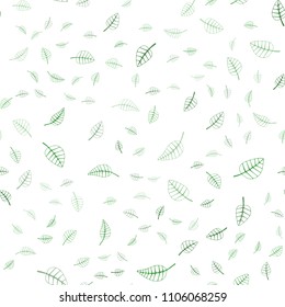 Light Green vector seamless  natural abstract design. Brand-new colored illustration in blurry style with leaves. Hand painted design for web, leaflet, textile.