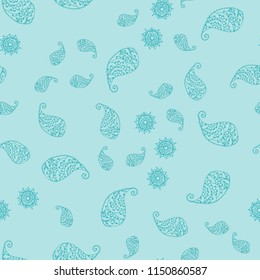 Light Green vector seamless natural pattern with leaves and flowers. Colorful illustration in doodle style with leaves, flowers. Completely new design for your business.