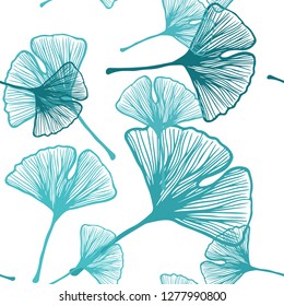 Light Green vector seamless natural backdrop with leaves. Brand new colored illustration in blurry style with leaves. Texture for window blinds, curtains.