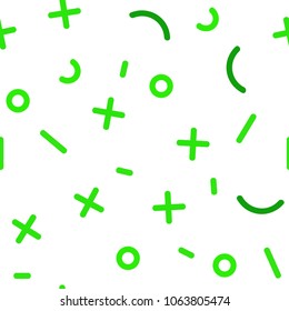 Light Green vector seamless pattern with abstract lines. Illustration with repetition of lines on white background. Trendy design for wallpaper, fabric makers.