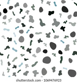 Light Green vector seamless pattern with curved circles. Creative illustration in halftone marble style with gradient. The elegant pattern for brand book.