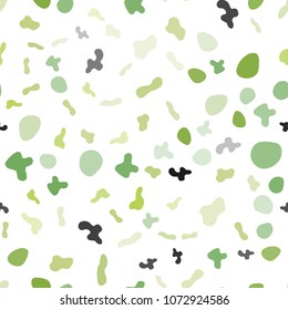 Light Green vector seamless pattern with bubble shapes. A vague circumflex abstract illustration with gradient. The best blurred design for your business.