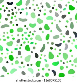 Light Green vector seamless pattern with spheres. Colorful illustration with blurred circles in nature style. Trendy design for wallpaper, fabric makers.