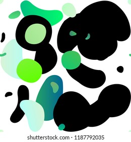 Light Green vector seamless pattern with spheres. Colorful illustration with blurred circles in nature style. Pattern for design of fabric, wallpapers.