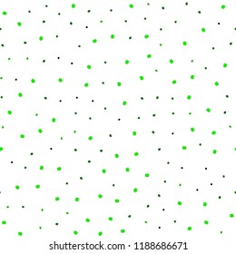 Light Green vector seamless pattern with spheres. Beautiful colored illustration with blurred circles in nature style. Design for textile, fabric, wallpapers.