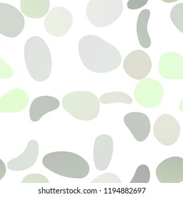 Light Green vector seamless pattern with spheres. Blurred bubbles on abstract backdrop with colorful gradient. Trendy design for wallpaper, fabric makers.