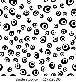 Light Green vector seamless pattern with spheres. Blurred bubbles on abstract backdrop with colorful gradient. Trendy design for wallpaper, fabric makers.
