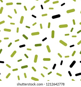 Light Green vector seamless pattern with sharp lines. Shining colored illustration with sharp stripes. The pattern for ad, booklets, leaflets.