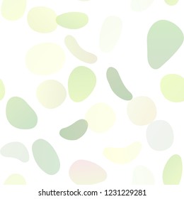 Light Green vector seamless pattern with spheres. Colorful illustration with blurred circles in nature style. Pattern for trendy fabric, wallpapers.