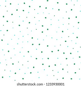 Light Green vector seamless pattern with spheres. Blurred bubbles on abstract background with colorful gradient. Pattern for trendy fabric, wallpapers.