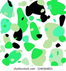 Light Green vector seamless pattern with spheres. Modern abstract illustration with colorful water drops. Design for wallpaper, fabric makers.