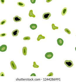Light Green vector seamless pattern with spheres. Beautiful colored illustration with blurred circles in nature style. Template for business cards, websites.