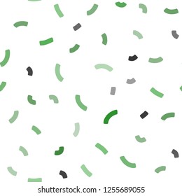 Light Green vector seamless pattern with bent ribbons. A vague circumflex abstract illustration with gradient. The template for cell phone backgrounds.