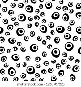 Light Green vector seamless pattern with spheres. Colorful illustration with blurred circles in nature style. Design for textile, fabric, wallpapers.