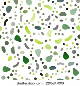 Light Green vector seamless pattern with spheres. Illustration with set of shining colorful abstract circles. Trendy design for wallpaper, fabric makers.