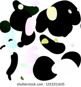 Light Green vector seamless pattern with spheres. Abstract illustration with colored bubbles in nature style. Trendy design for wallpaper, fabric makers.