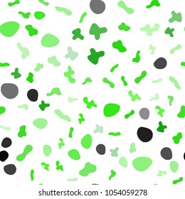 Light Green vector seamless template with lines, ovals. Creative geometric illustration in marble style with gradient. New composition for your brand book.
