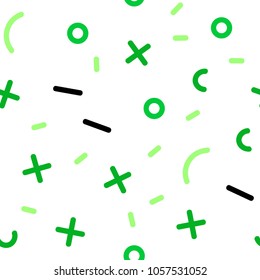 Light Green vector seamless template with geometric lines. Seamless gradient abstract lines on white background. Pattern for design of window blinds, curtains.