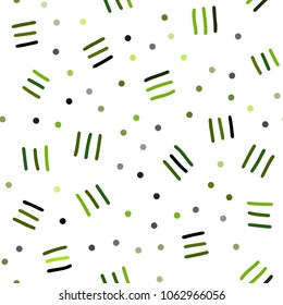 Light Green vector seamless template with geometric lines. Illustration with repetition of lines on white background. Trendy design for wallpaper, fabric makers.