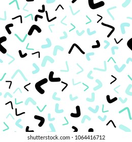 Light Green vector seamless  template with bent ribbons. A completely new color illustration in marble style. The template for cell phone backgrounds.