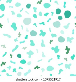 Light Green vector seamless template with lines, ovals. Colorful illustration in abstract marble style with gradient. A completely new template for your business design.