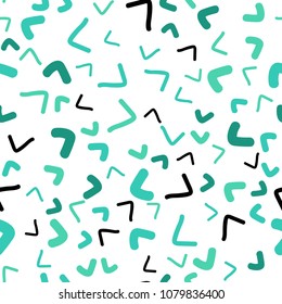 Light Green vector seamless  template with lines, ovals. Blurred geometric sample with gradient bubbles.  A completely new memphis design for your business.