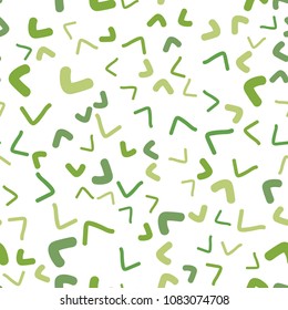 Light Green vector seamless  template with bent ribbons. Shining illustration, which consist of blurred lines, circles. The template for cell phone backgrounds.