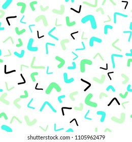 Light Green vector seamless  template with lava shapes. Colorful illustration in abstract marble style with gradient. Marble style for your business design.