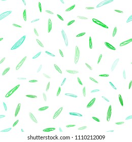 Light Green vector seamless template with circles. Blurred bubbles on abstract background with colorful gradient. Beautiful design for your business advert.