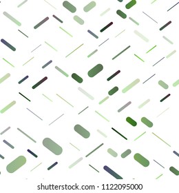 Light Green vector seamless template with repeated sticks. Lines on blurred abstract background with gradient. Smart design for your business advert.