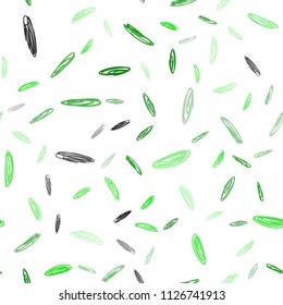 Light Green vector seamless template with circles. Illustration with set of shining colorful abstract circles. Pattern can be used for ads, leaflets.