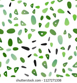 Light Green vector seamless template with crystals, circles. Circles, lines on abstract background with colorful gradient. The template can be used as a background.