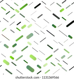 Light Green vector seamless template with repeated sticks. Decorative shining illustration with lines on abstract template. The pattern can be used for busines ad, booklets, leaflets