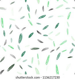 Light Green vector seamless template with circles. Illustration with set of shining colorful abstract circles. Pattern can be used as texture of wallpapers.