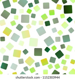 Light Green vector seamless template with crystals, rectangles. Rectangles on abstract background with colorful gradient. Pattern for busines ad, booklets, leaflets