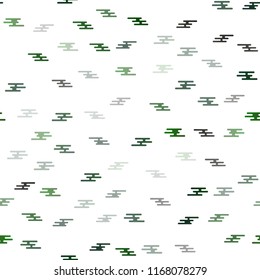 Light Green vector seamless template with repeated sticks. Glitter abstract illustration with colored sticks. Smart design for your business advert.