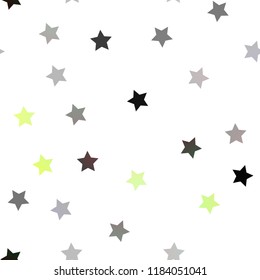 Light Green vector seamless template with sky stars. Decorative shining illustration with stars on abstract template. Smart design for your business advert.