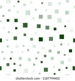 Light Green vector seamless template with crystals, rectangles. Illustration with set of colorful rectangles. Pattern for commercials.