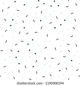 Light Green vector seamless template with circles, triangles. Colorful illustration with circles and lines in futuristic style. Pattern for trendy fabric, wallpapers.