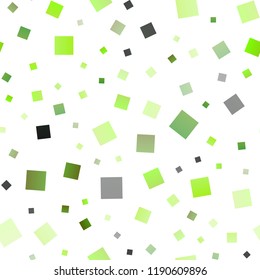 Light Green vector seamless template with crystals, rectangles. Rectangles on abstract background with colorful gradient. Pattern can be used for websites.