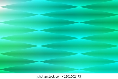 Light Green vector seamless template with crystals, rectangles. Decorative design in abstract style with rectangles. Design for textile, fabric, wallpapers.