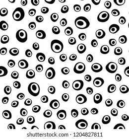 Light Green vector seamless template with spots. Illustration with set of shining colorful abstract circles. Pattern for design of fabric, wallpapers.