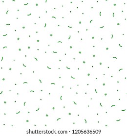 Light Green vector seamless template with circles, triangles. Modern abstract colorful illustration with spheres and lines. Pattern for trendy fabric, wallpapers.