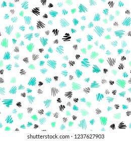 Light Green vector seamless template with repeated sticks. Shining colored illustration with sharp stripes. Best design for your ad, poster, banner.
